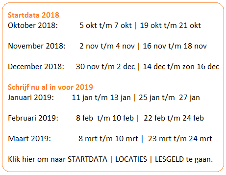20180901 Startdata oktober e.v. Vitaliteit Groep NL